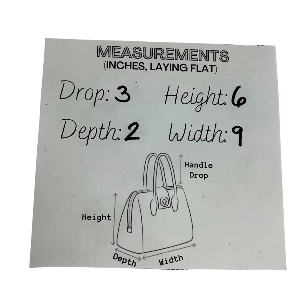 LIZ CLAIBORNE Crazy Horse Vintage Red Mock Croc Mini Satchel OS - Picture 11 of 11